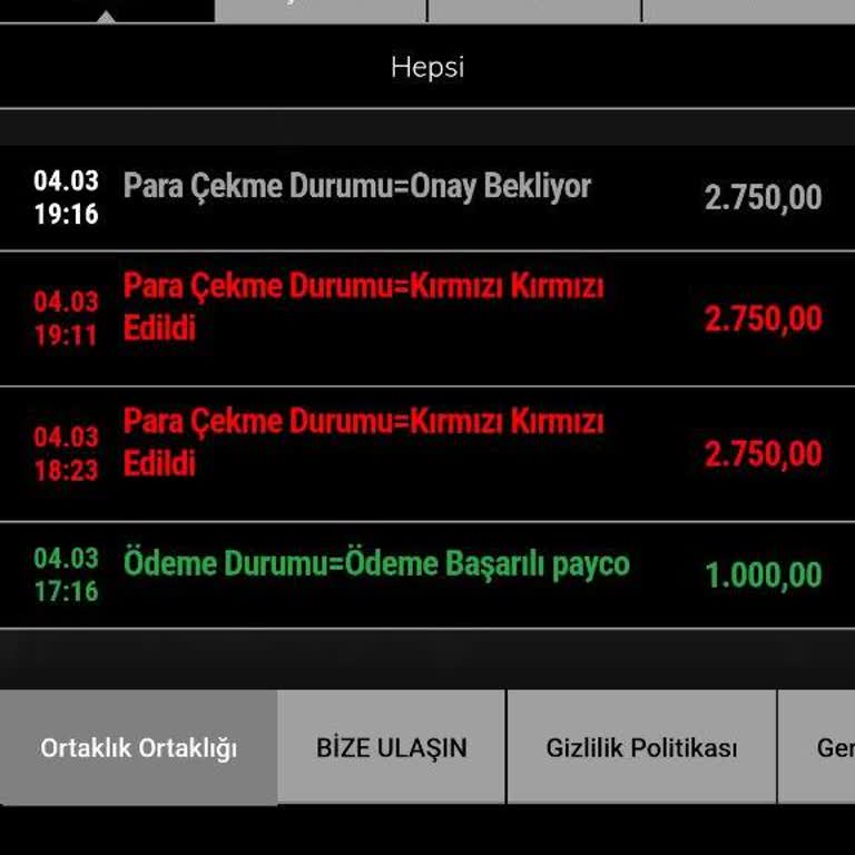 Para Yatırma Ve Çekim İşlemlerinde Mağduriyet