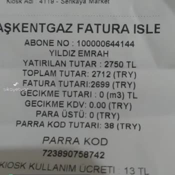 Gazmatik Para İadesi Talebi!