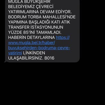 Muğla Büyükşehir Belediyesi'nden Gelen SMS'leri İptal Edememe Sorunu