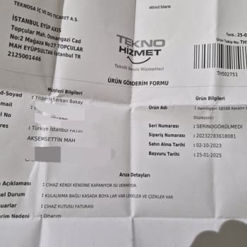 Teknosa'dan Aldığım Ürünün Teslimatında Yaşanan Sorunlar Ve Hayal Kırıklığı