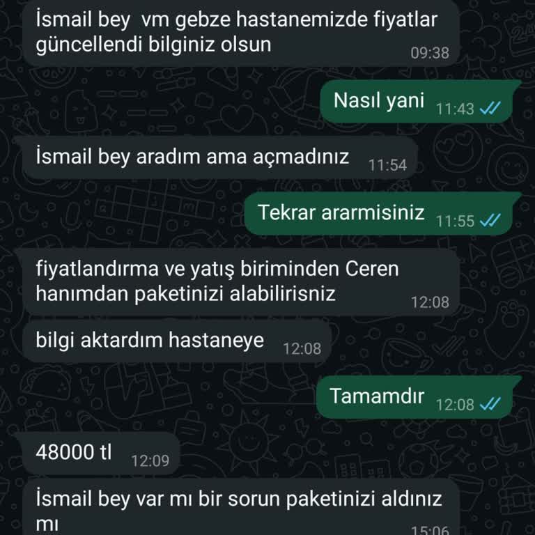 Gebze Medical Park Hastanesi'nde Beklenmedik Fiyat Artışı Ve İletişim Sorunları