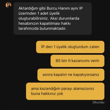 Kazancımı Çekemiyorum Ve Hesabım Kapatıldı