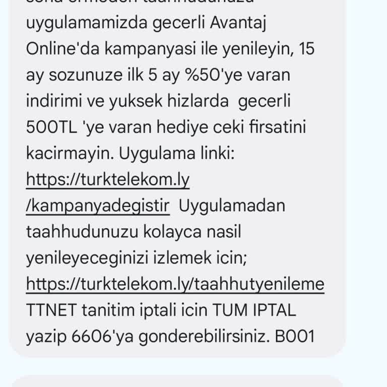Türk Telekom'un Söz Verilen Hediye Çekini Sağlamaması