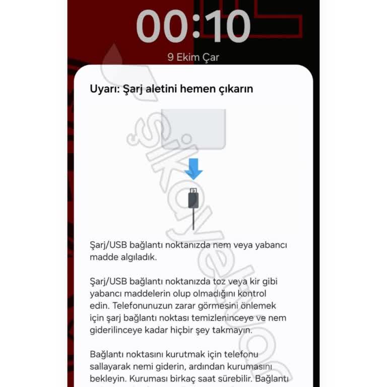 Samsung Telefonlarda Yaygın USB Nem Algılama Sorunu