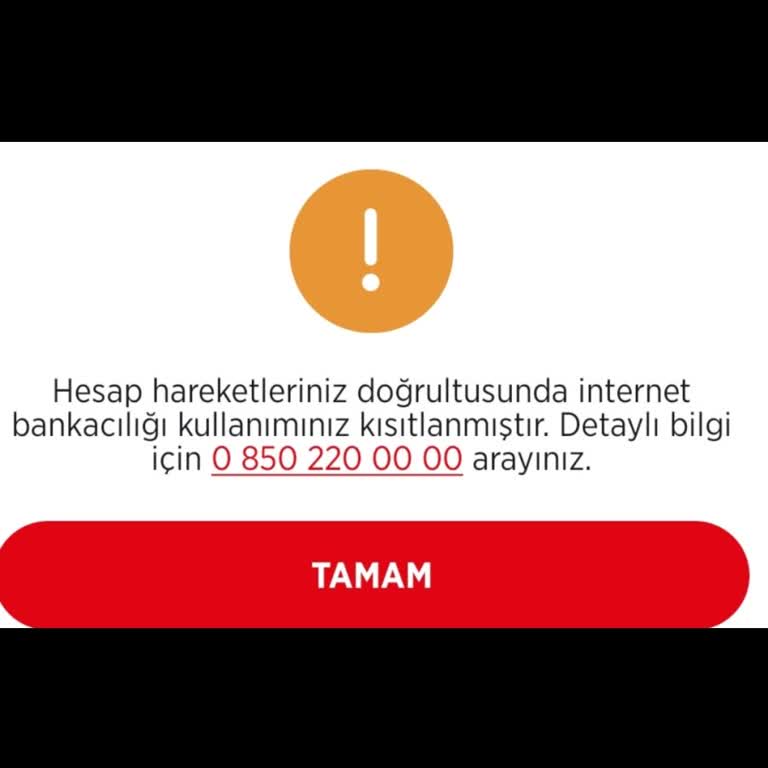 Ziraat Mobile Hesap Kısıtlaması Sorunu