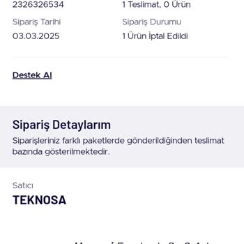 Teknosa İptal Edilen Sipariş Ve Kupon Mağduriyeti