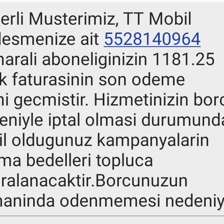 Kullanılmayan Hizmet İçin Yüksek Fatura Şoku