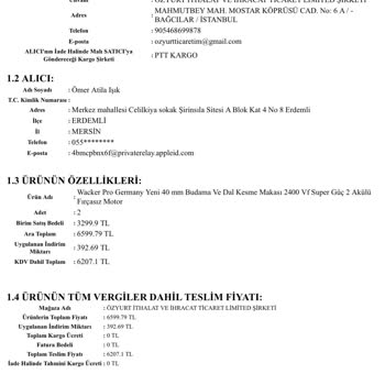 Satın Alınan Ürünün Kısa Sürede Arızalanması ve İletişim Sorunları