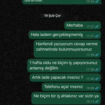 Instagram'dan 1800 TL'lik Sipariş İptalinde Para İadesi Yapılmadı