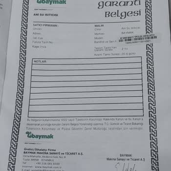 Baymak Şofben İle Yaşadığım Hayal Kırıklığı