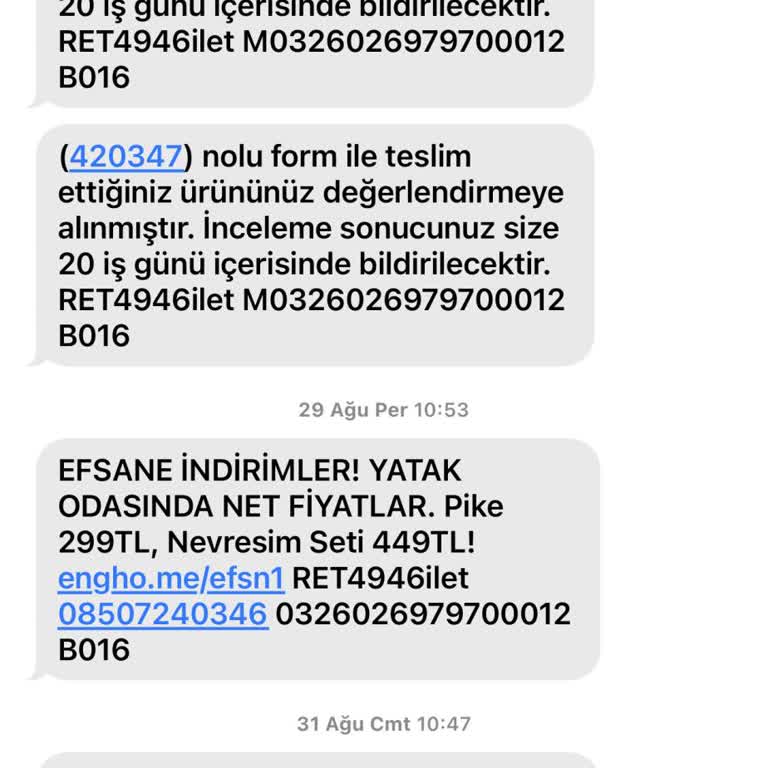 İade Edilmeyen Ürünler Ve İlgisiz Müşteri Hizmetleri