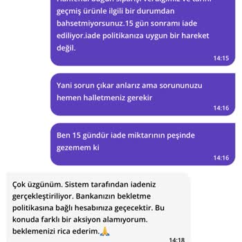 Getir'den Ürün Teslimatı Ve İade Sorunu