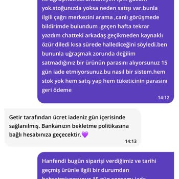 Getir'den Ürün Teslimatı Ve İade Sorunu