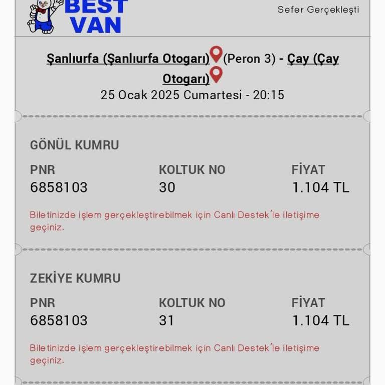 Best Van Turizm İle Zaman Kaybı Ve Hayal Kırıklığı