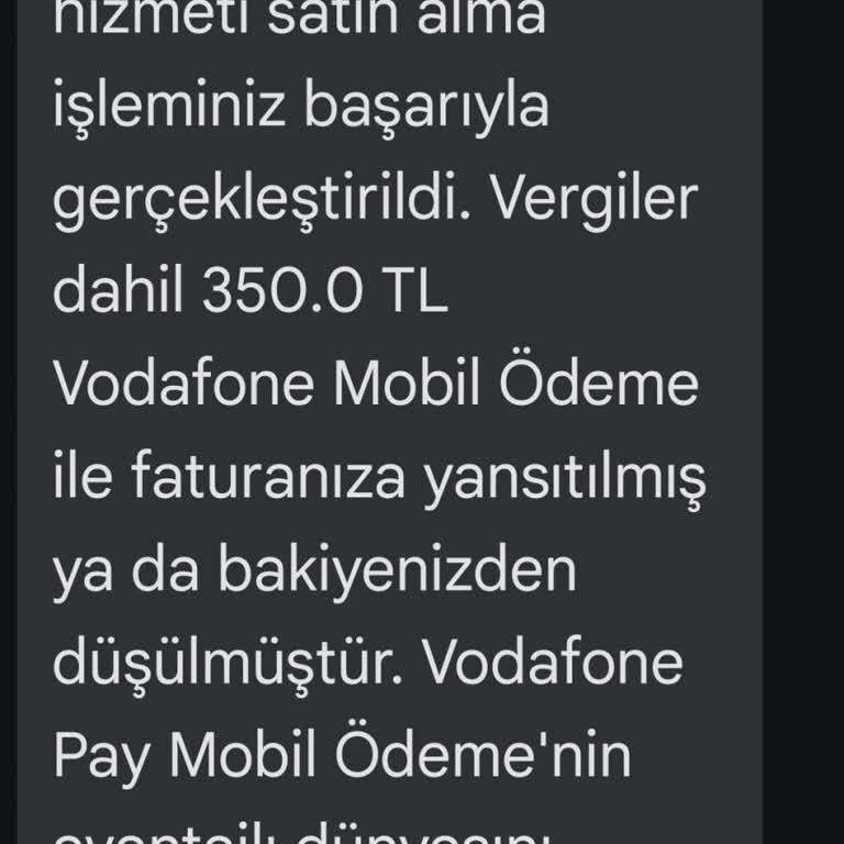 Vodafone'dan İzinsiz Oyun Satın Alımı Ve Müşteri Memnuniyetsizliği