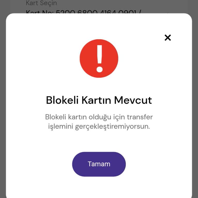 Bloke Olan Kart Ve Geciken Para İadesi