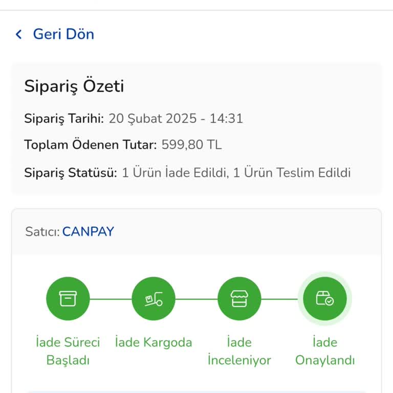 Yanlış Gönderilen Ürünler Ve Eksik İade Ücreti
