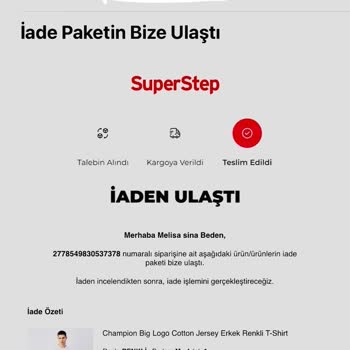 SuperStep İade Sürecinde Yaşanan Aksaklık
