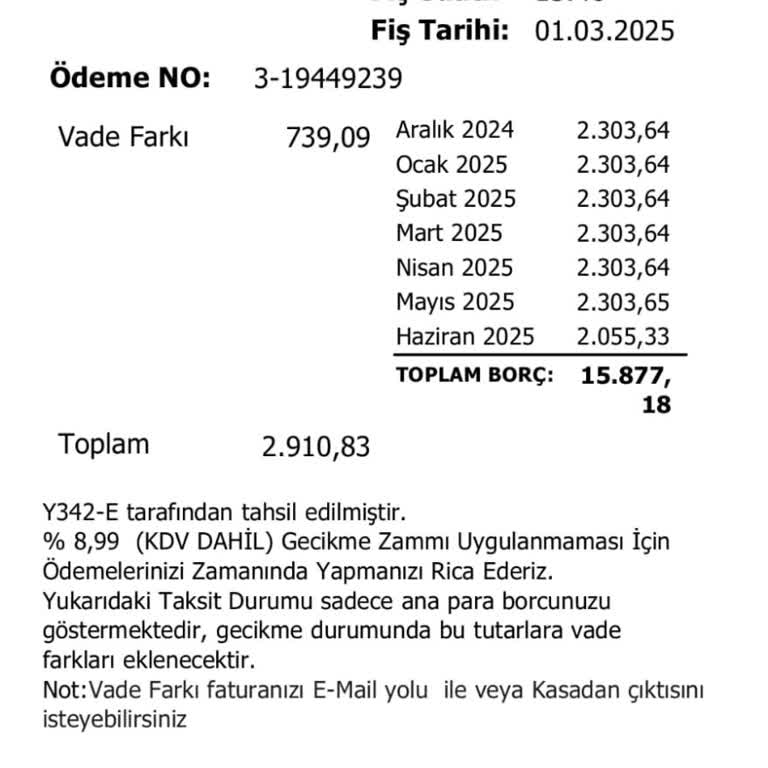 Ödeme Sistemi Sorunu