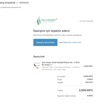 Viscomfort.com'dan Eksik Teslimat Ve İletişimsizlik Sorunu
