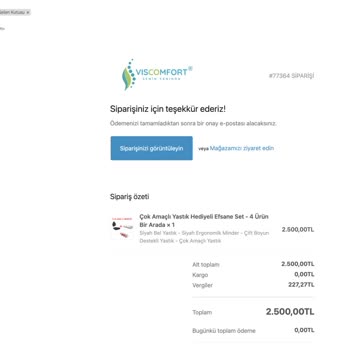 Viscomfort.com'dan Eksik Teslimat Ve İletişimsizlik Sorunu