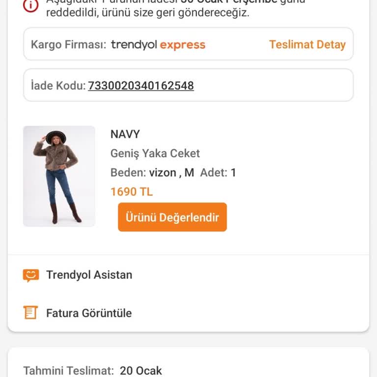 Trendyol Ürün İade Sorunu Ve Hesabımın Kapanması!