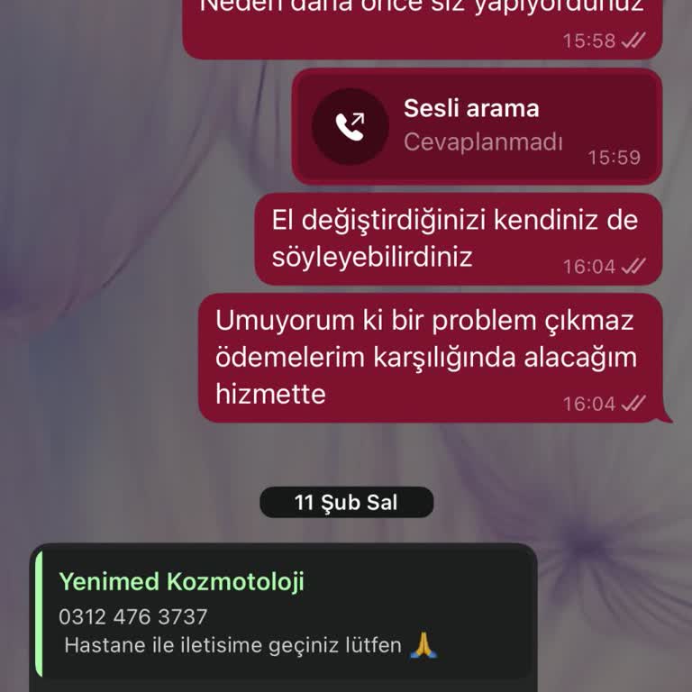 Yenimed Tıp Merkezi'nde Hayal Kırıklığı Ve İade Sorunu