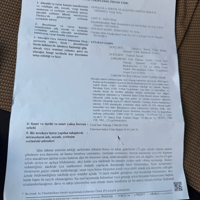 Pepsi-Cola İle Yaşanan Haksız İcra Şoku