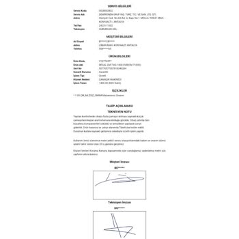 Garanti Kapsamı Dışında Kalan Çorap Sıkışması Ve Yüksek Onarım Ücreti
