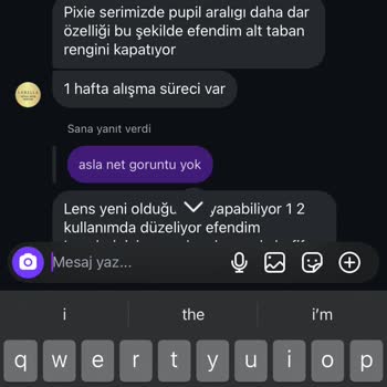 Labella Marka Lenslerde Görme Sorunu Ve İade Problemi