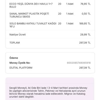 Eksik Teslimat Ve İletişim Sorunları: Migros'tan Beklenmeyen Deneyim