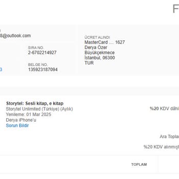 İptal Edilen Abonelikten Çekilen Ücretler: Storytel Hayal Kırıklığı