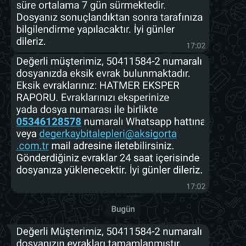Aksigorta'nın Evrak Karmaşası Ve Tutarsız Mesajları