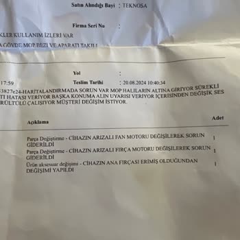 Teknosa'dan Aldığım Robot Süpürge Sürekli Arızalanıyor