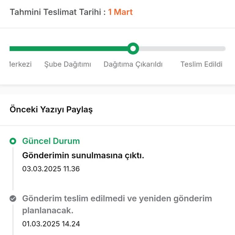 Sürat Kargo Dağıtım Gecikmesi Mağduriyeti