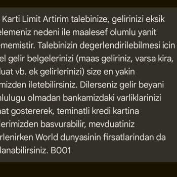Kredi Kartı Limit Artışında Yaşanan Sorunlar