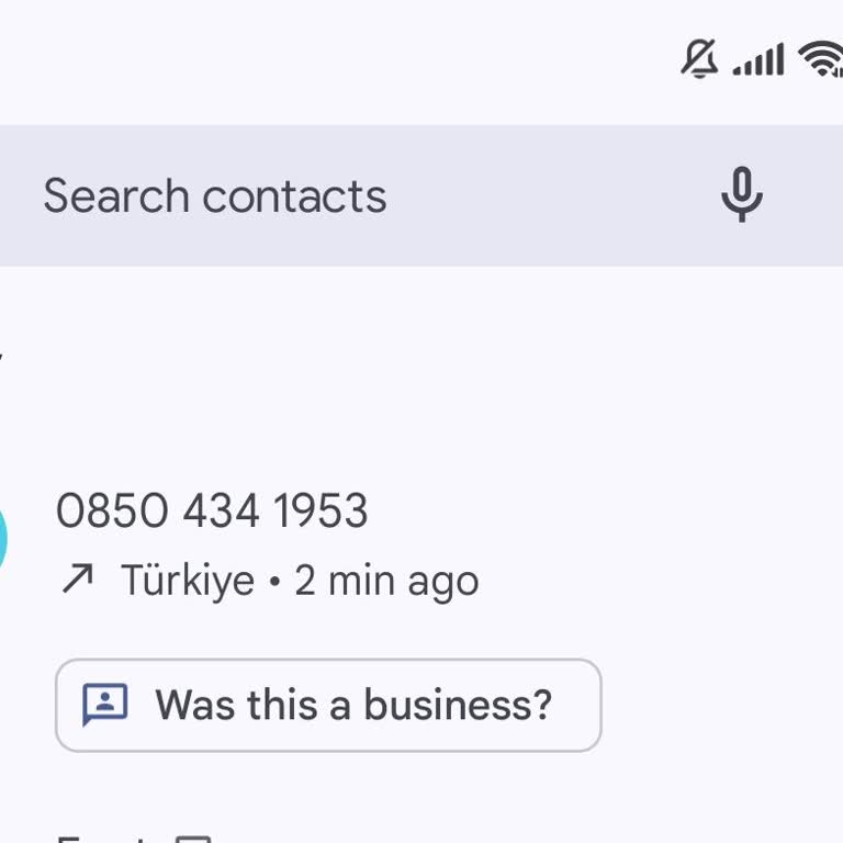 08504341953 Numara Tarafından Gelen Şüpheli Arama!