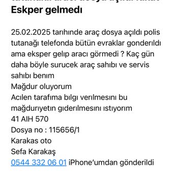 Eksper Gecikmesi Ve İletişim Sorunları