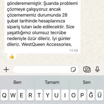 Ödemesi Yapılan Siparişin Teslim Edilmemesi Ve İade Sorunu