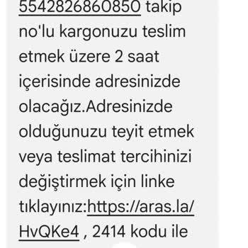 Aras Kargo'nun Adresime Ulaşamama Sorunu
