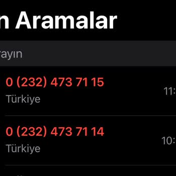 02324737115 Sürekli Aramalarla Gelen Rahatsızlık
