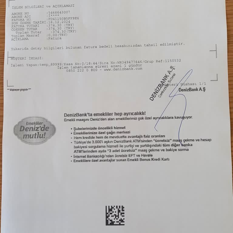 Yanlış Fatura Ödemesi Ve Yetersiz Müşteri Hizmetleri