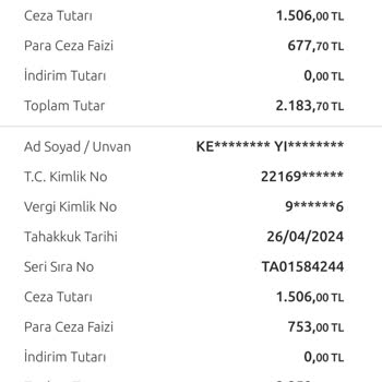 Opel Combo Trafik Cezası Mağduriyeti