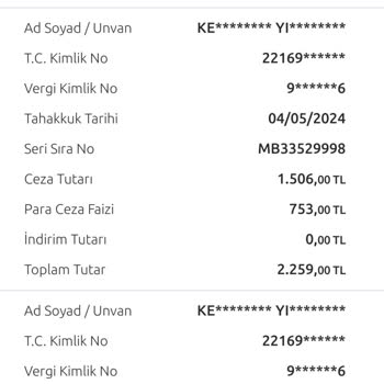 Opel Combo Trafik Cezası Mağduriyeti
