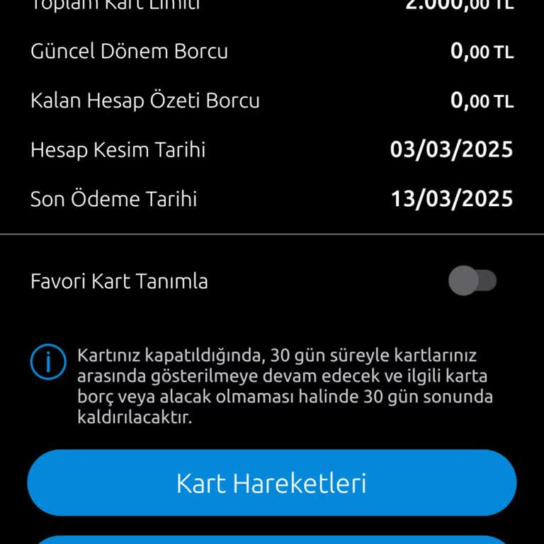 Kapatılan Karttan Borç Çıkması Mağduriyeti