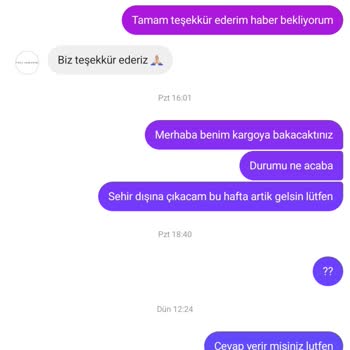 İletişimsizlik Ve Geciken Teslimat Mağduriyeti