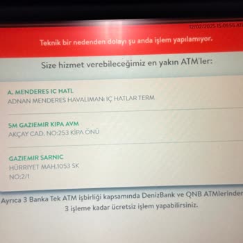 ATM Para Yuttu Denizbank İade Yapmadı