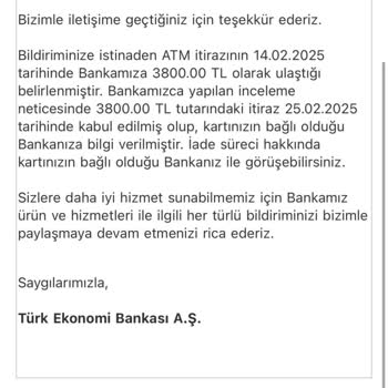 ATM Para Yuttu Denizbank İade Yapmadı