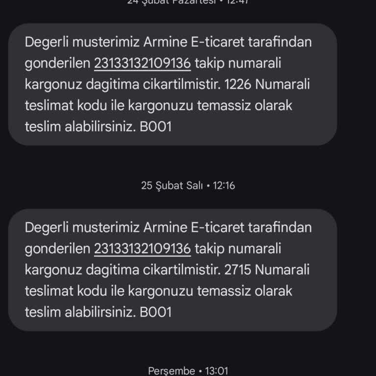Kargoda Kaybolan Ürün Ve Çözülmeyen Sorun