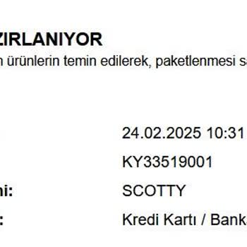 Gönderilmeyen Sipariş Ve Belirsiz Durum